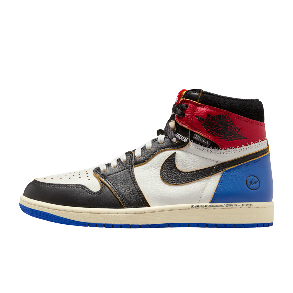 (Men's) Air Jordan 1 Retro High OG x Fragment Design x Union LA "Varsity Red / Sport Royal" (2026) [IO7847-002] Sneakers in Multicolor | FOOT NINJAS {1}