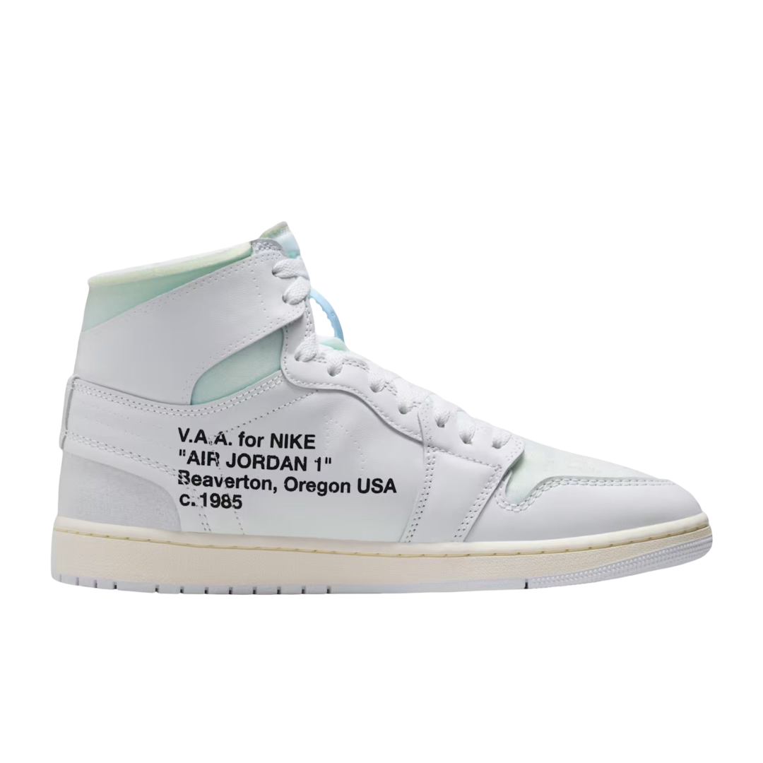 (Men's) Air Jordan 1 Retro High OG x V.A.A. / Virgil Abloh Archive "Alaska / Off-White Euro" (2026) [AA3834-100] Sneakers in White | FOOT NINJAS {2}