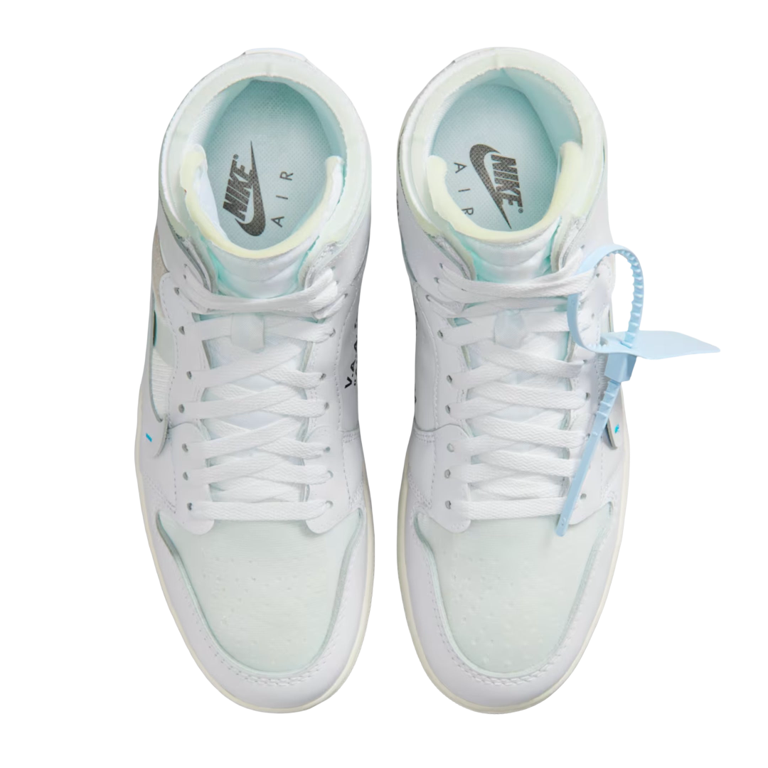 (Men's) Air Jordan 1 Retro High OG x V.A.A. / Virgil Abloh Archive "Alaska / Off-White Euro" (2026) [AA3834-100] Sneakers in White | FOOT NINJAS {4}
