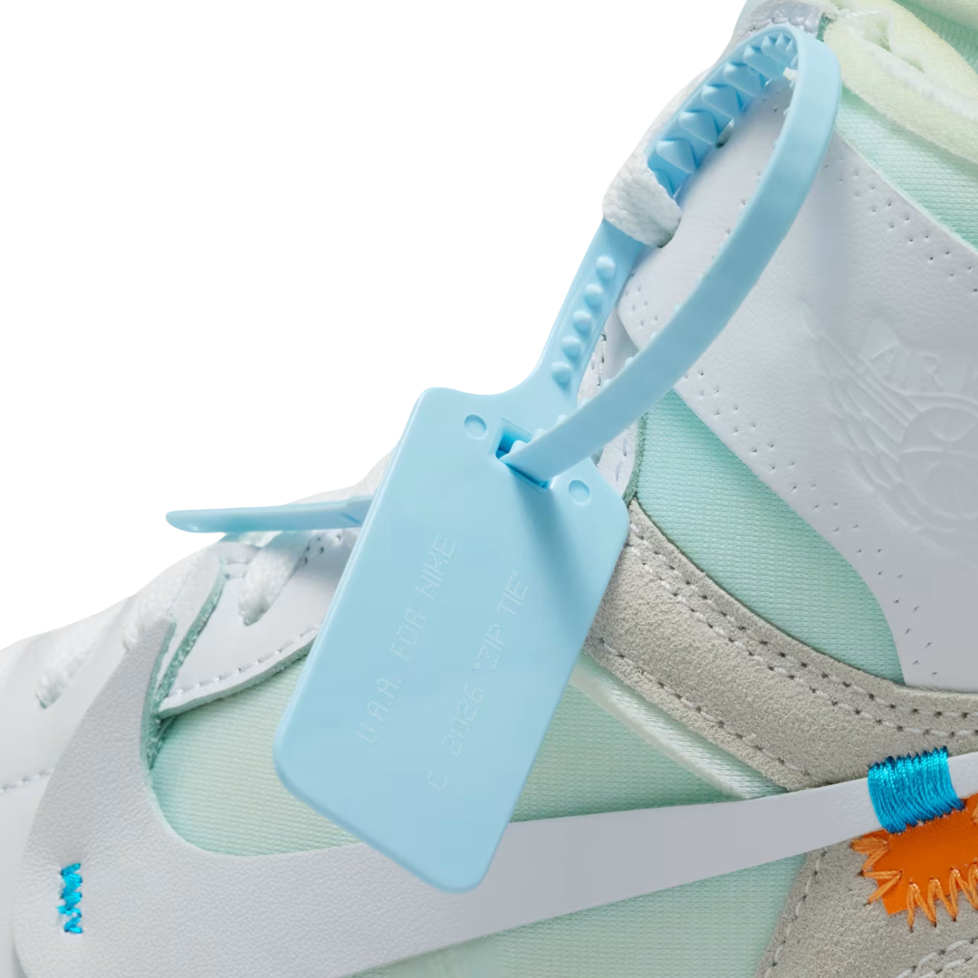 (Men's) Air Jordan 1 Retro High OG x V.A.A. / Virgil Abloh Archive "Alaska / Off-White Euro" (2026) [AA3834-100] Sneakers in White | FOOT NINJAS {7}