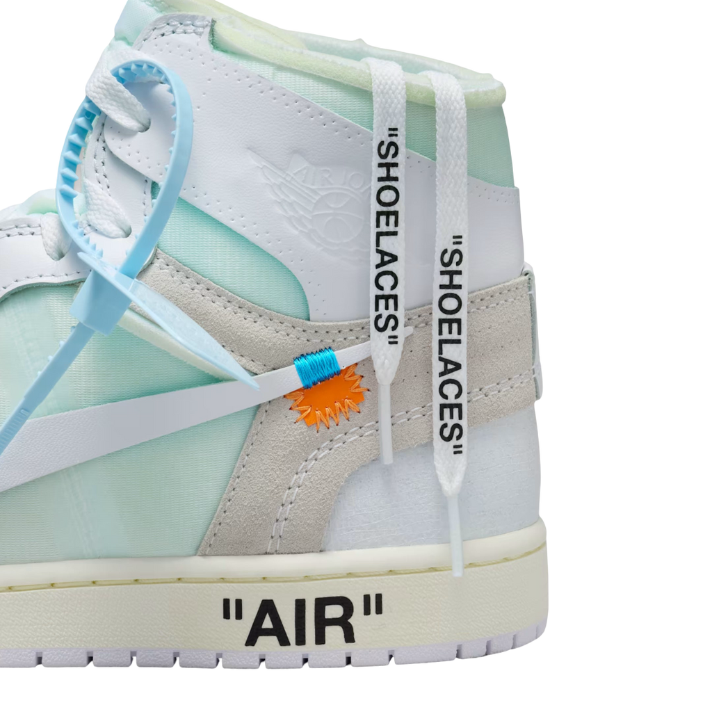 (Men's) Air Jordan 1 Retro High OG x V.A.A. / Virgil Abloh Archive "Alaska / Off-White Euro" (2026) [AA3834-100] Sneakers in White | FOOT NINJAS {8}