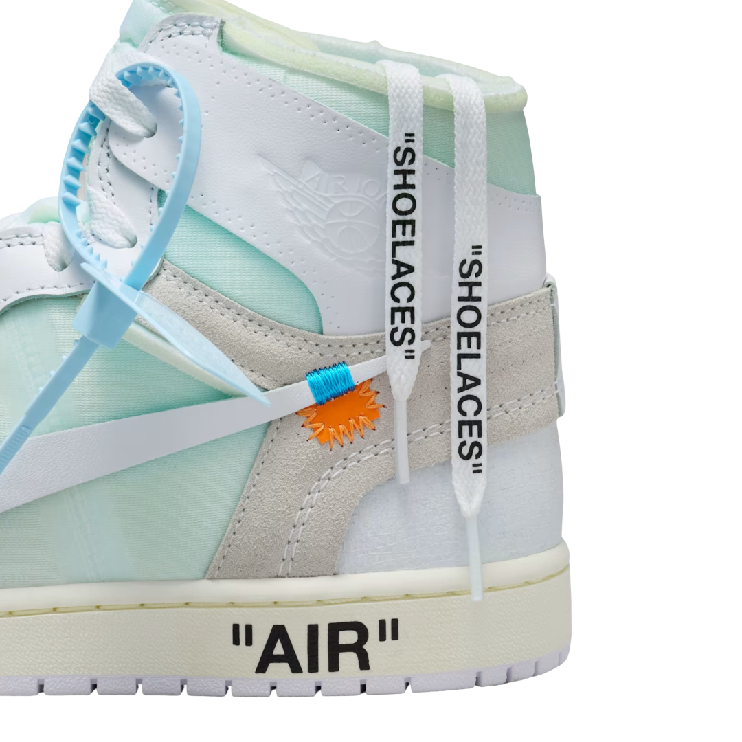 (Men's) Air Jordan 1 Retro High OG x V.A.A. / Virgil Abloh Archive "Alaska / Off-White Euro" (2026) [AA3834-100] Sneakers in White | FOOT NINJAS {8}