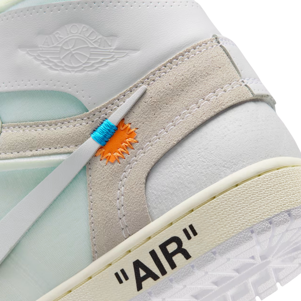 (Men's) Air Jordan 1 Retro High OG x V.A.A. / Virgil Abloh Archive "Alaska / Off-White Euro" (2026) [AA3834-100] Sneakers in White | FOOT NINJAS {10}
