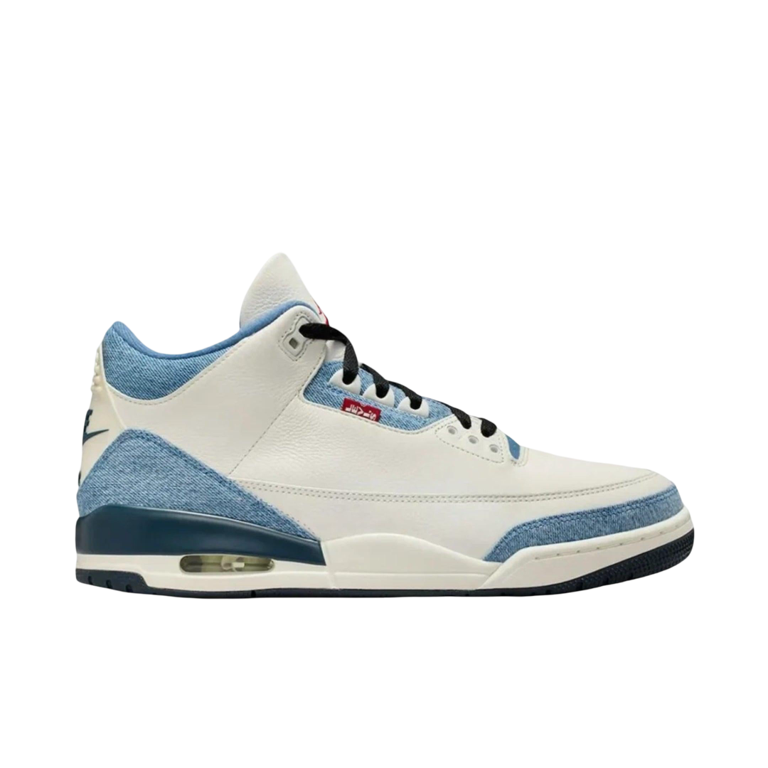 (Men's) Air Jordan 3 Retro x Levi's "All-Star / Ocean Fog Denim" (2026) [IR0912-400] Sneakers in Beige | FOOT NINJAS {2}