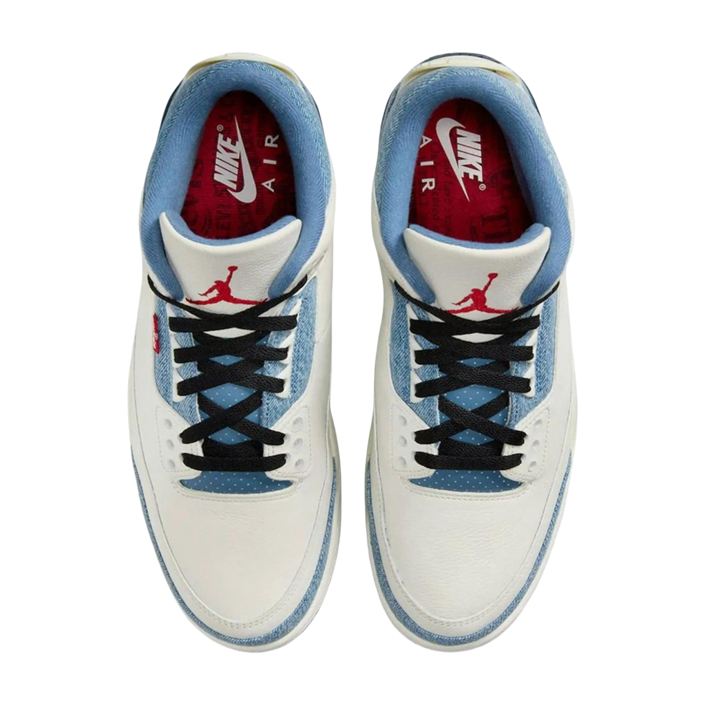 (Men's) Air Jordan 3 Retro x Levi's "All-Star / Ocean Fog Denim" (2026) [IR0912-400] Sneakers in Beige | FOOT NINJAS {4}