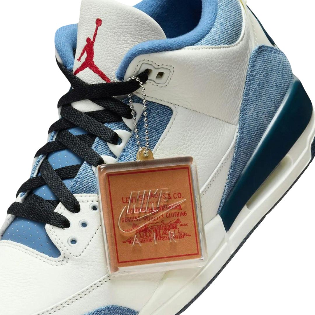 (Men's) Air Jordan 3 Retro x Levi's "All-Star / Ocean Fog Denim" (2026) [IR0912-400] Sneakers in Beige | FOOT NINJAS {7}
