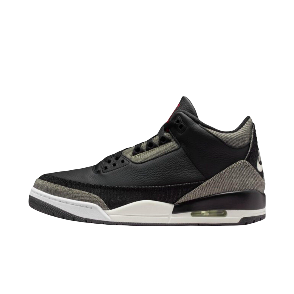 (Men's) Air Jordan 3 Retro x Levi's "Black Cement Denim" (2026) [IR0914-400] Sneakers in Black | FOOT NINJAS {1}