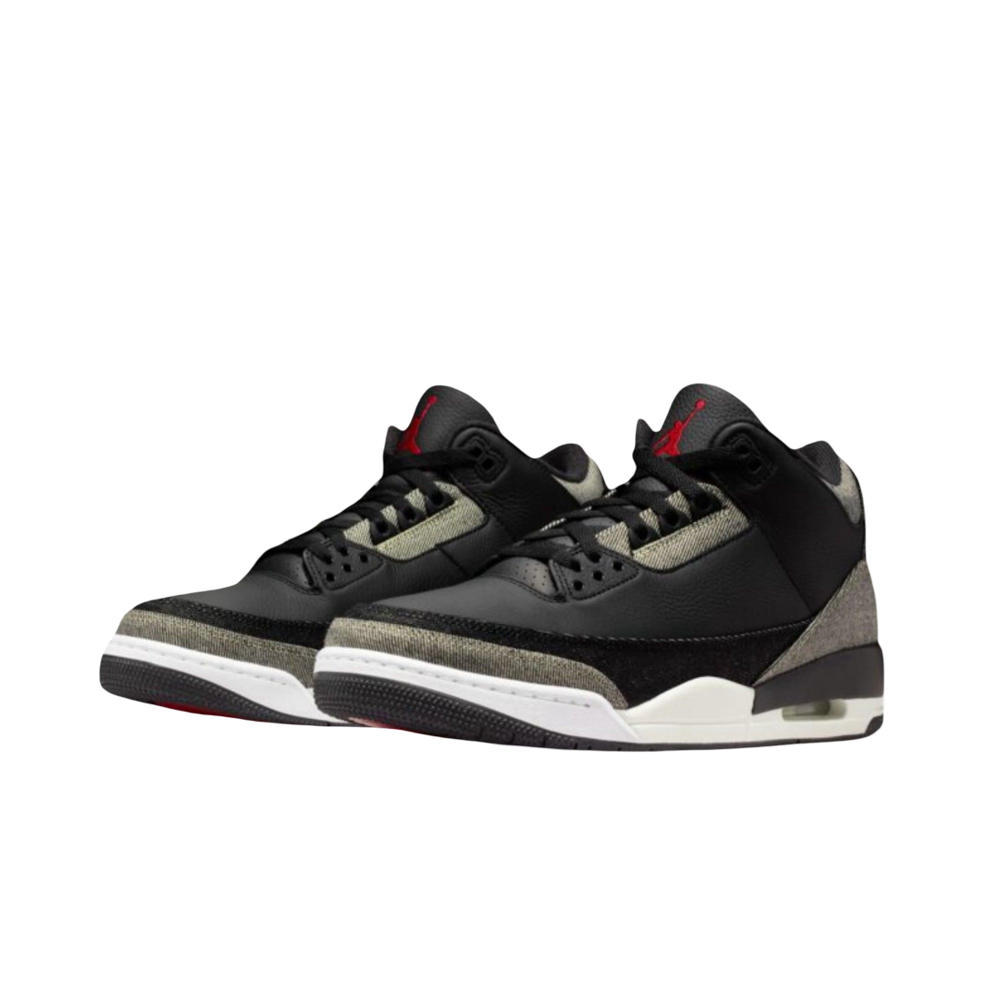 (Men's) Air Jordan 3 Retro x Levi's "Black Cement Denim" (2026) [IR0914-400] Sneakers in Black | FOOT NINJAS {3}