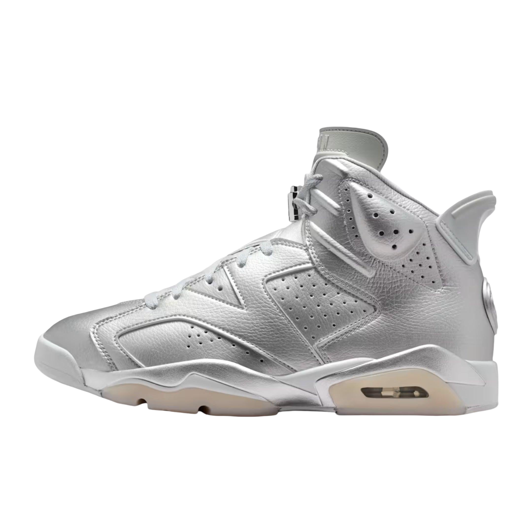 (Men's) Air Jordan 6 Retro PSG "Paris Saint-Germain / Metallic Silver" (2026) [IQ5135-001] Sneakers in Grey | FOOT NINJAS {1}