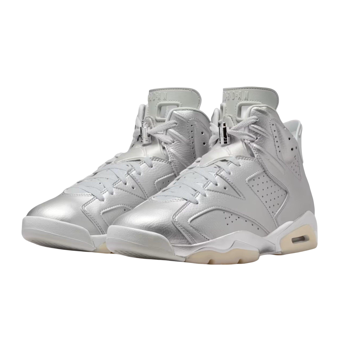 (Men's) Air Jordan 6 Retro PSG "Paris Saint-Germain / Metallic Silver" (2026) [IQ5135-001] Sneakers in Grey | FOOT NINJAS {3}