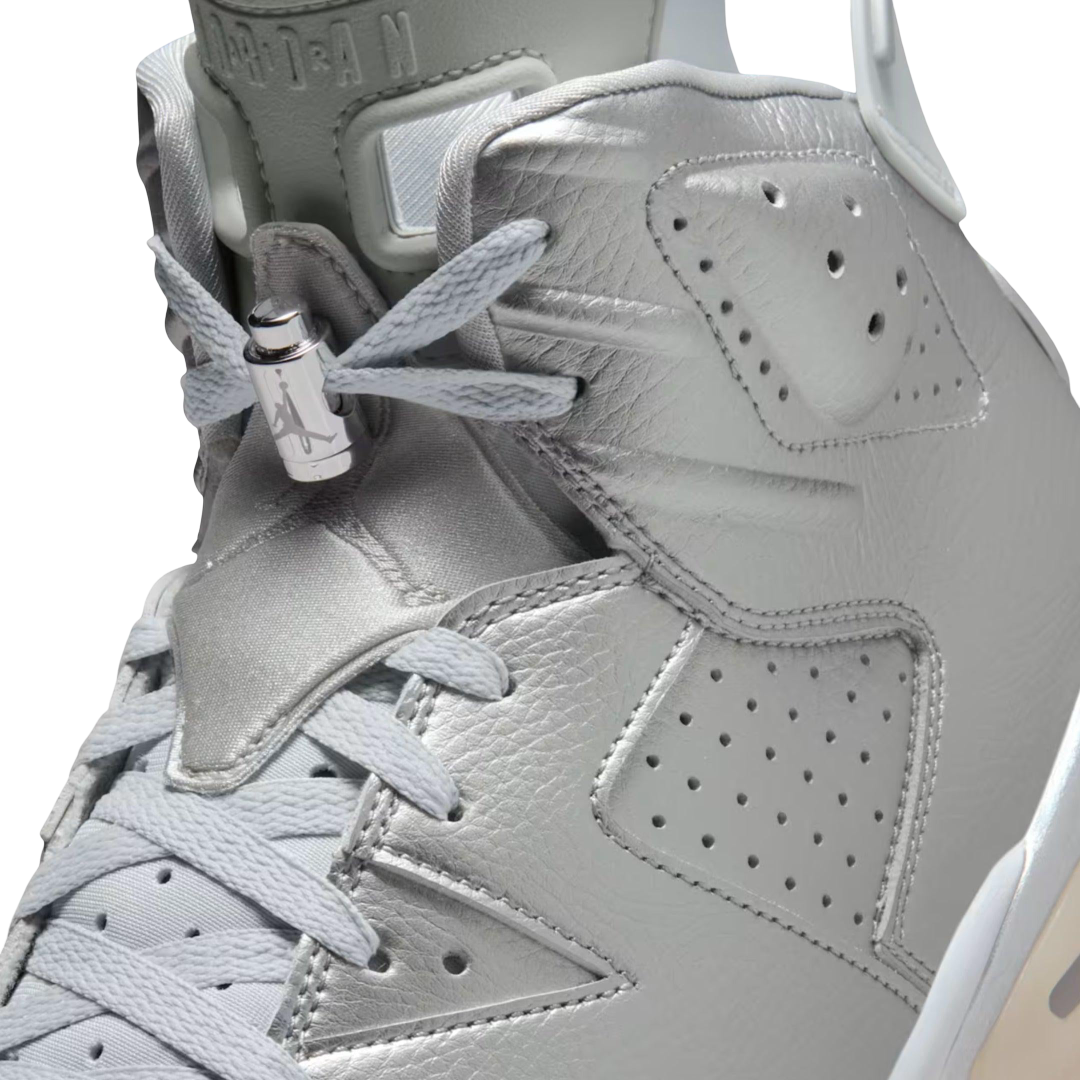 (Men's) Air Jordan 6 Retro PSG "Paris Saint-Germain / Metallic Silver" (2026) [IQ5135-001] Sneakers in Grey | FOOT NINJAS {8}