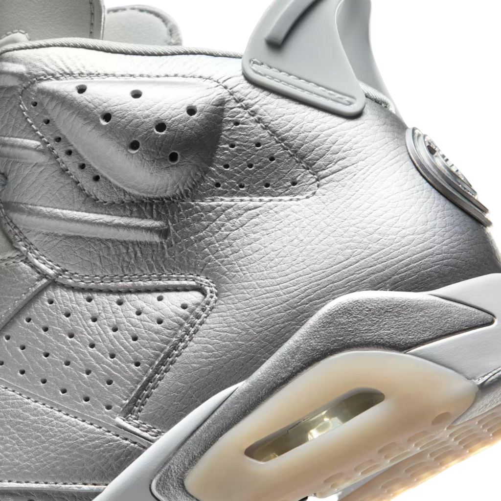 (Men's) Air Jordan 6 Retro PSG "Paris Saint-Germain / Metallic Silver" (2026) [IQ5135-001] Sneakers in Grey | FOOT NINJAS {9}