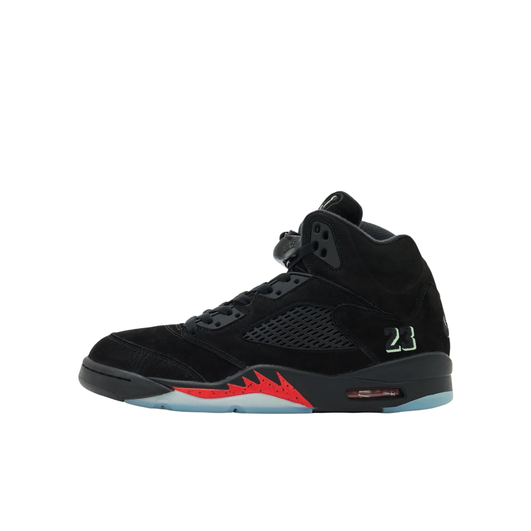 [PRE-ORDER] (GS) Air Jordan 5 Retro "Halloween" (2026) Sneakers in Black | FOOT NINJAS {1}