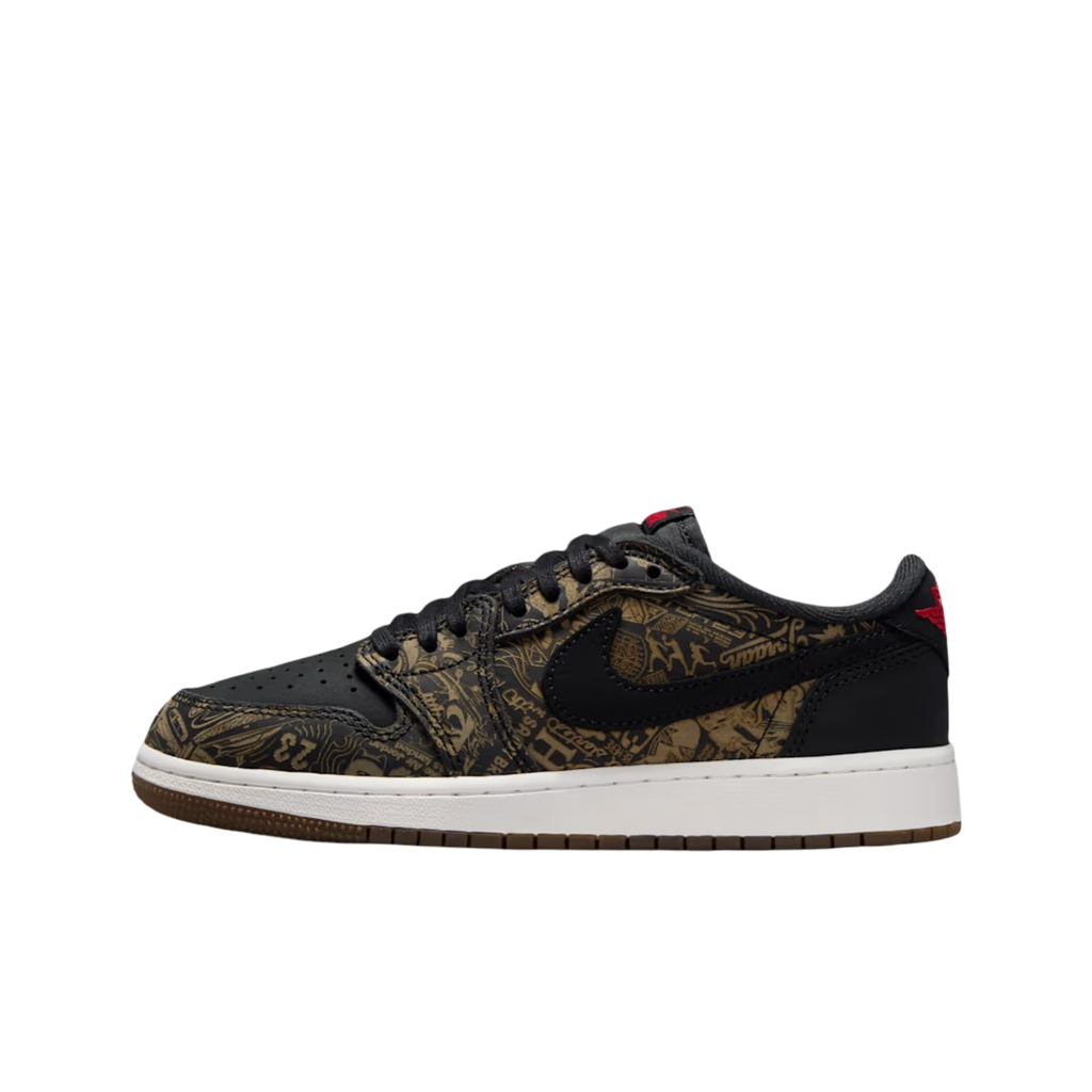(GS) Air Jordan 1 Retro Low OG "Laser" (2026) [IV7010-001] Sneakers in Black | FOOT NINJAS {1}