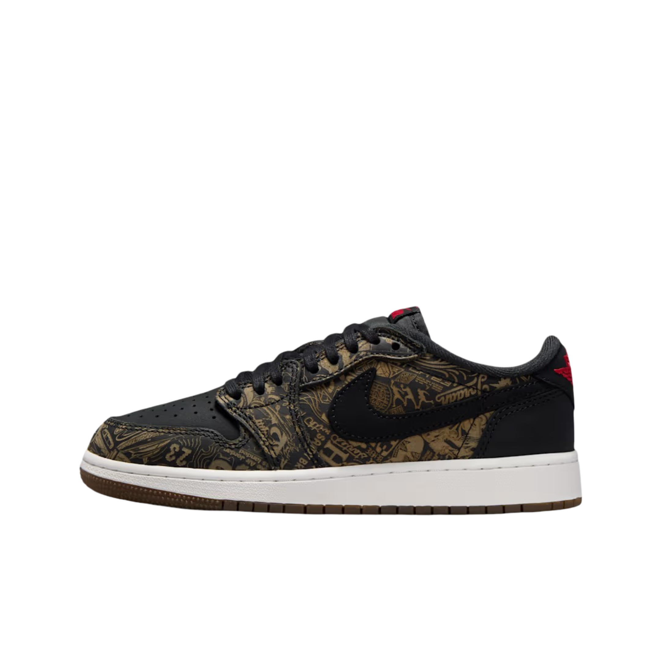 (GS) Air Jordan 1 Retro Low OG "Laser" (2026) [IV7010-001] Sneakers in Black | FOOT NINJAS {1}