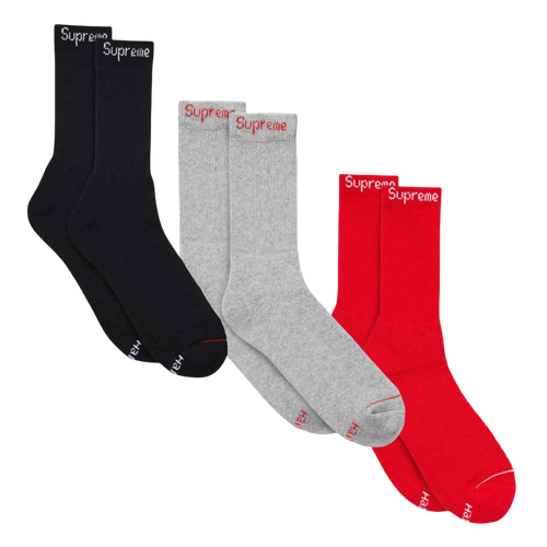 Supreme x Hanes Cushion Crew Socks (1 Single Pair of Socks) | FOOT NINJAS {1}