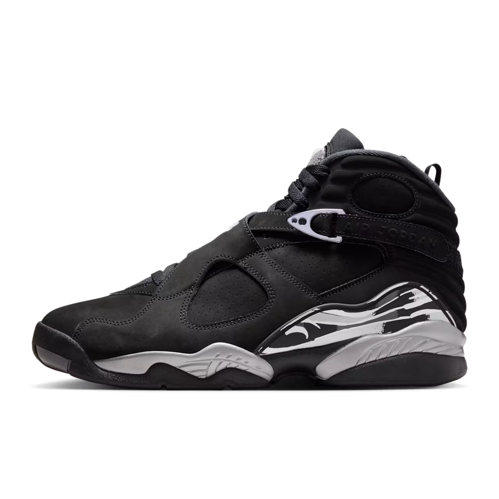 (Men's) Air Jordan 8 Retro "Chrome" (2026) [305381-007] Sneakers in Black | FOOT NINJAS {1}