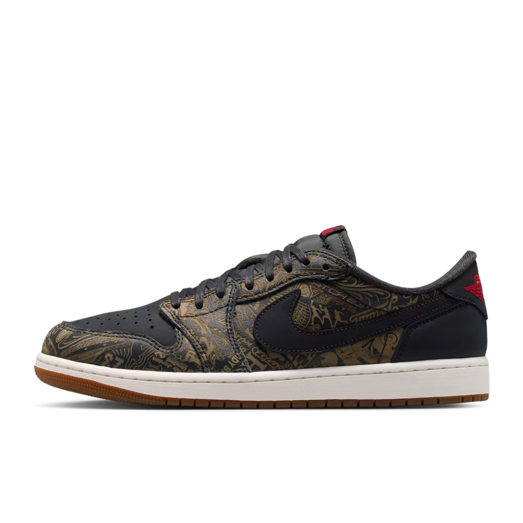 (Men's) Air Jordan 1 Retro Low OG "Laser" (2026) [IV6750-001] Sneakers in Black | FOOT NINJAS {1}