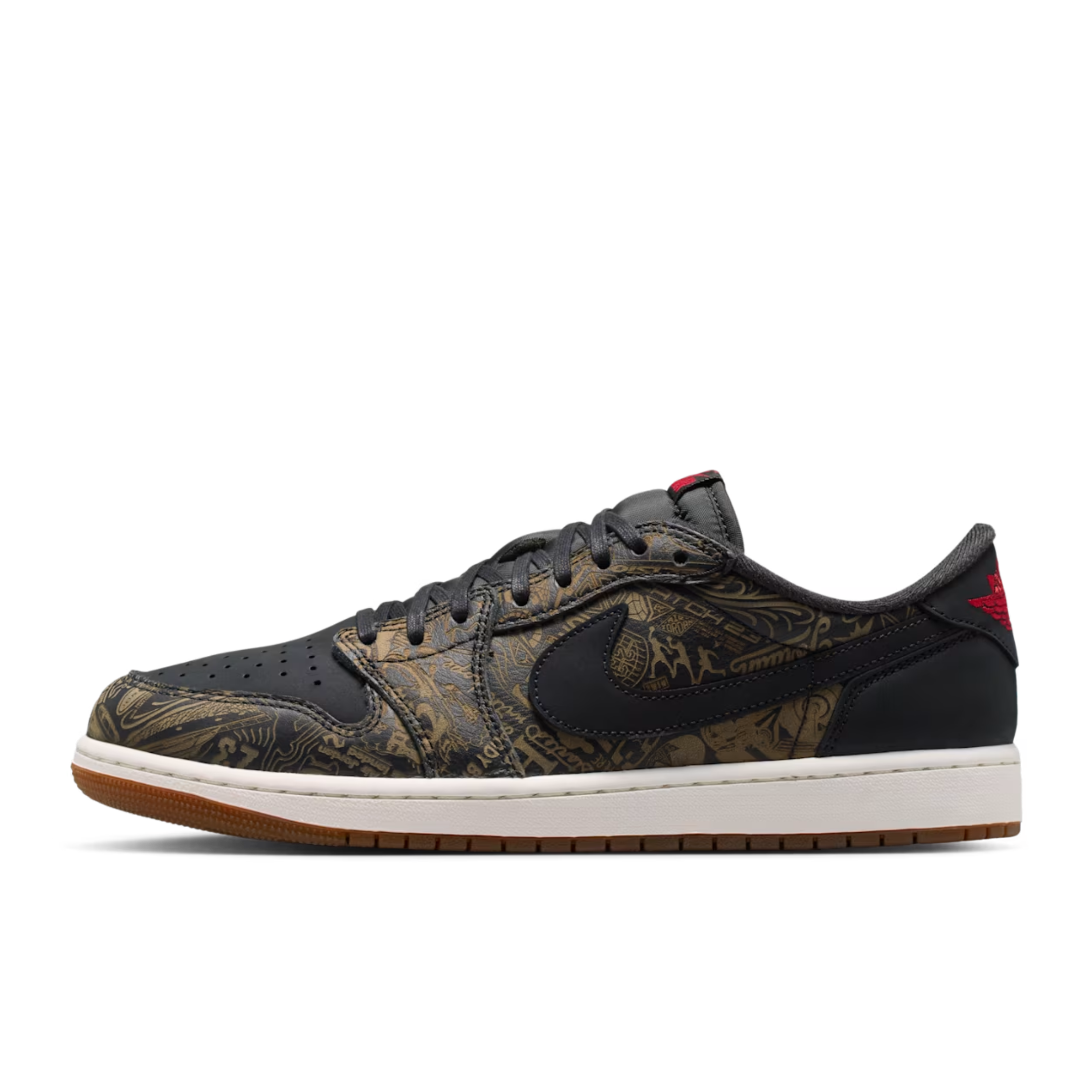 (Men's) Air Jordan 1 Retro Low OG "Laser" (2026) [IV6750-001] Sneakers in Black | FOOT NINJAS {1}