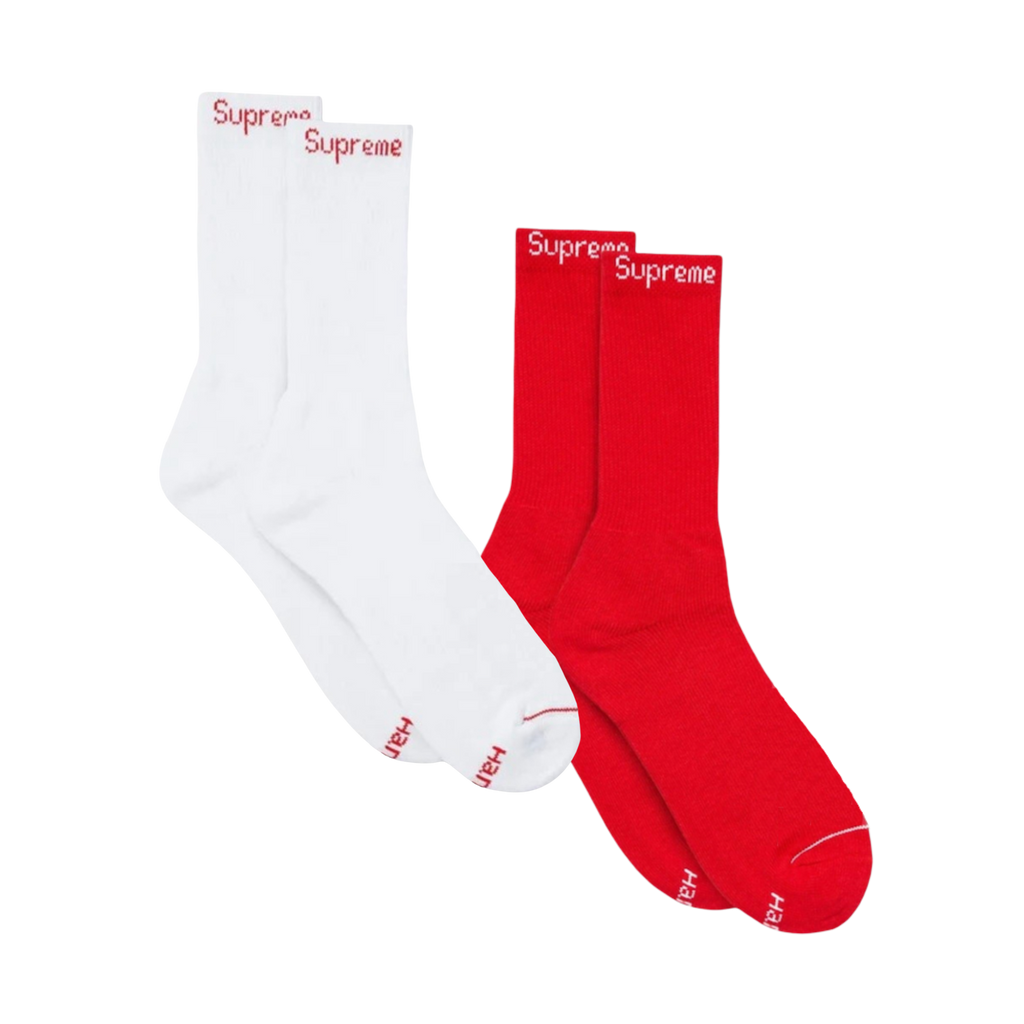 Supreme x Hanes Cushion Crew Socks (1 Single Pair of Socks) | FOOT NINJAS {10}