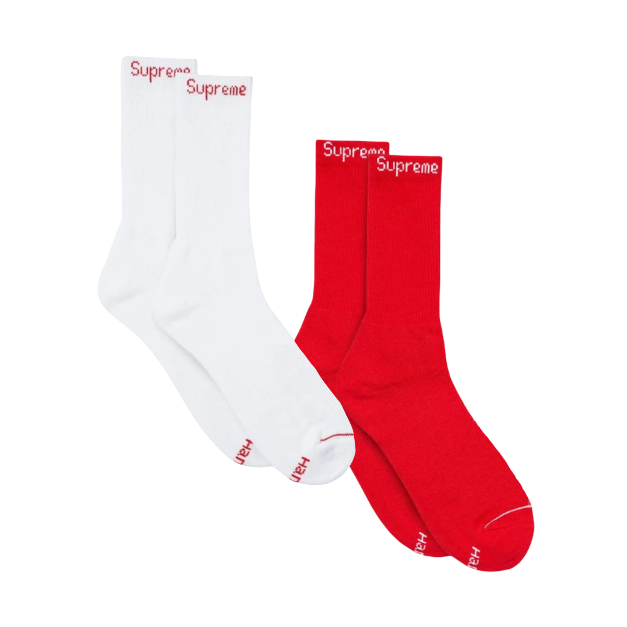 Supreme x Hanes Cushion Crew Socks (1 Single Pair of Socks) | FOOT NINJAS {4}