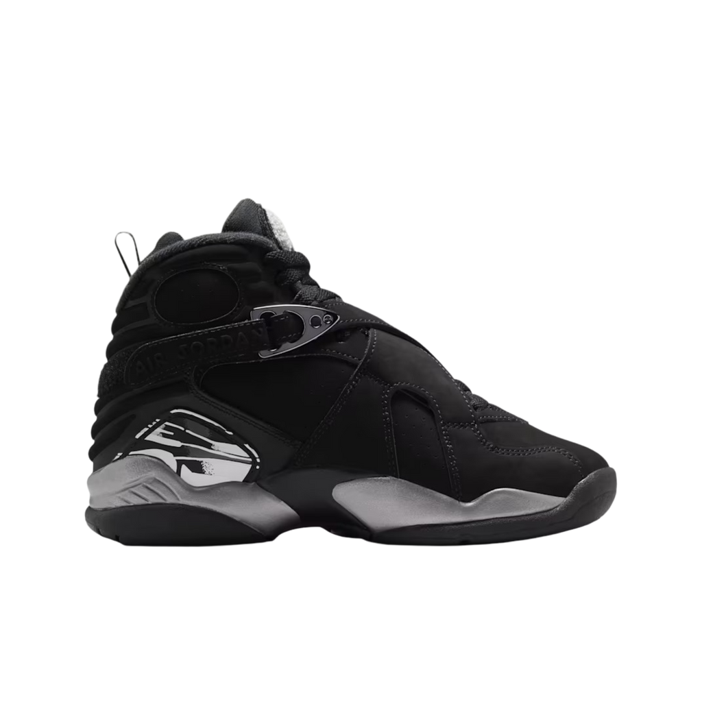 (GS) Air Jordan 8 Retro "Chrome" (2026) [305368-007] Sneakers in Black | FOOT NINJAS {2}