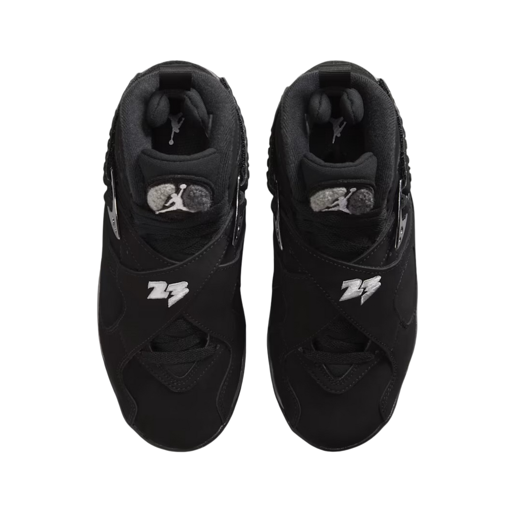 (GS) Air Jordan 8 Retro "Chrome" (2026) [305368-007] Sneakers in Black | FOOT NINJAS {4}