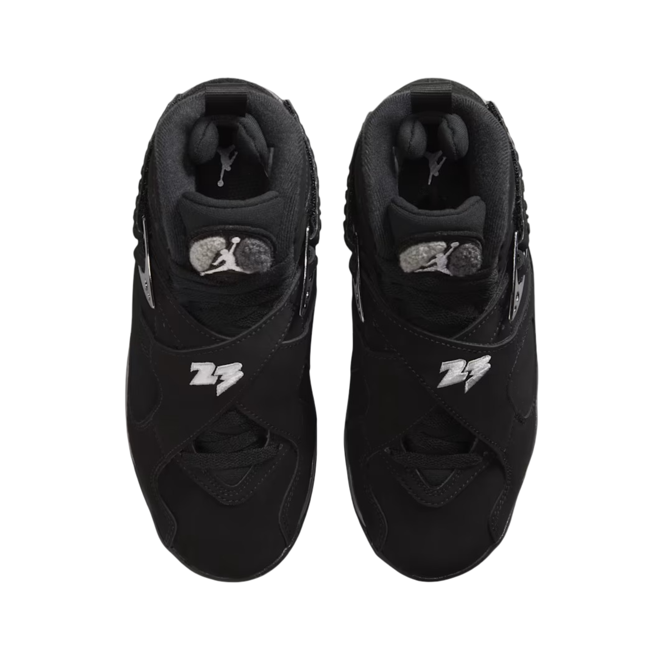 (GS) Air Jordan 8 Retro "Chrome" (2026) [305368-007] Sneakers in Black | FOOT NINJAS {4}
