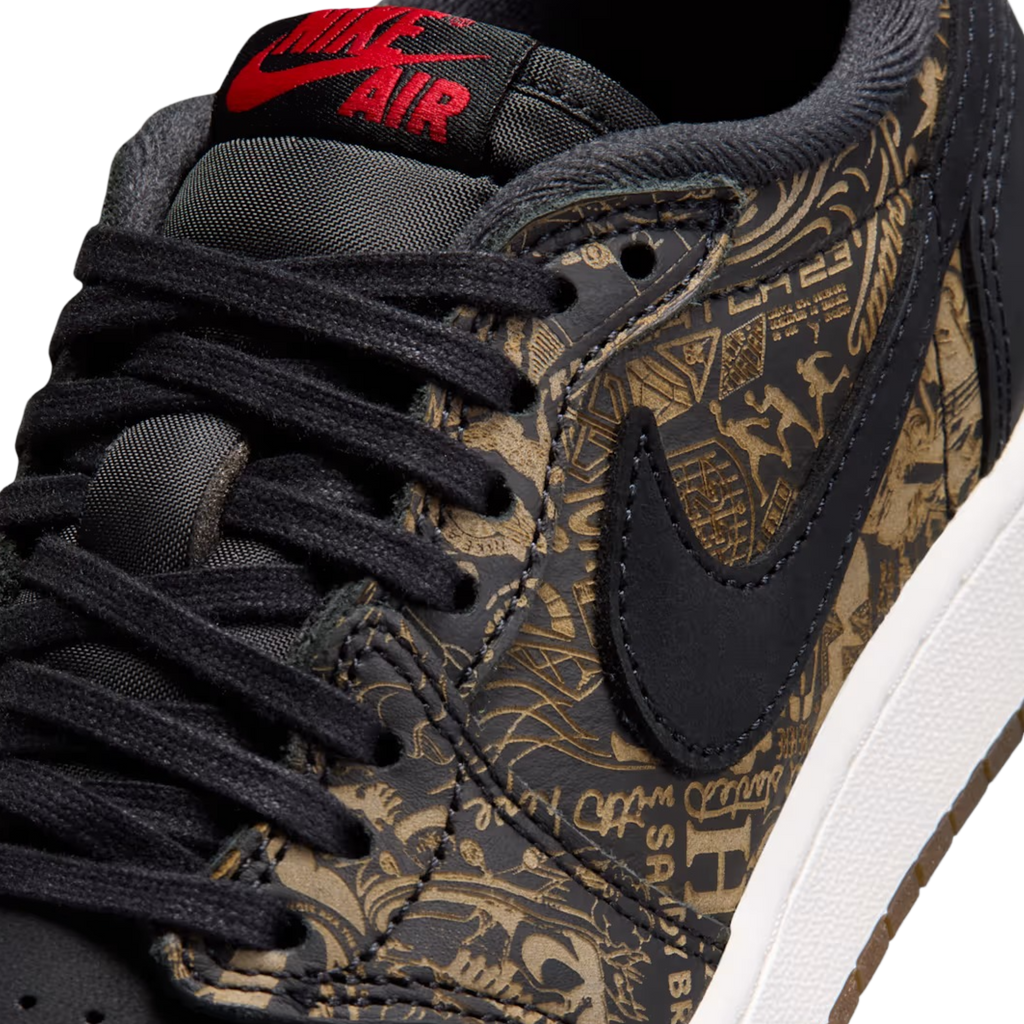 (GS) Air Jordan 1 Retro Low OG "Laser" (2026) [IV7010-001] Sneakers in Black | FOOT NINJAS {7}