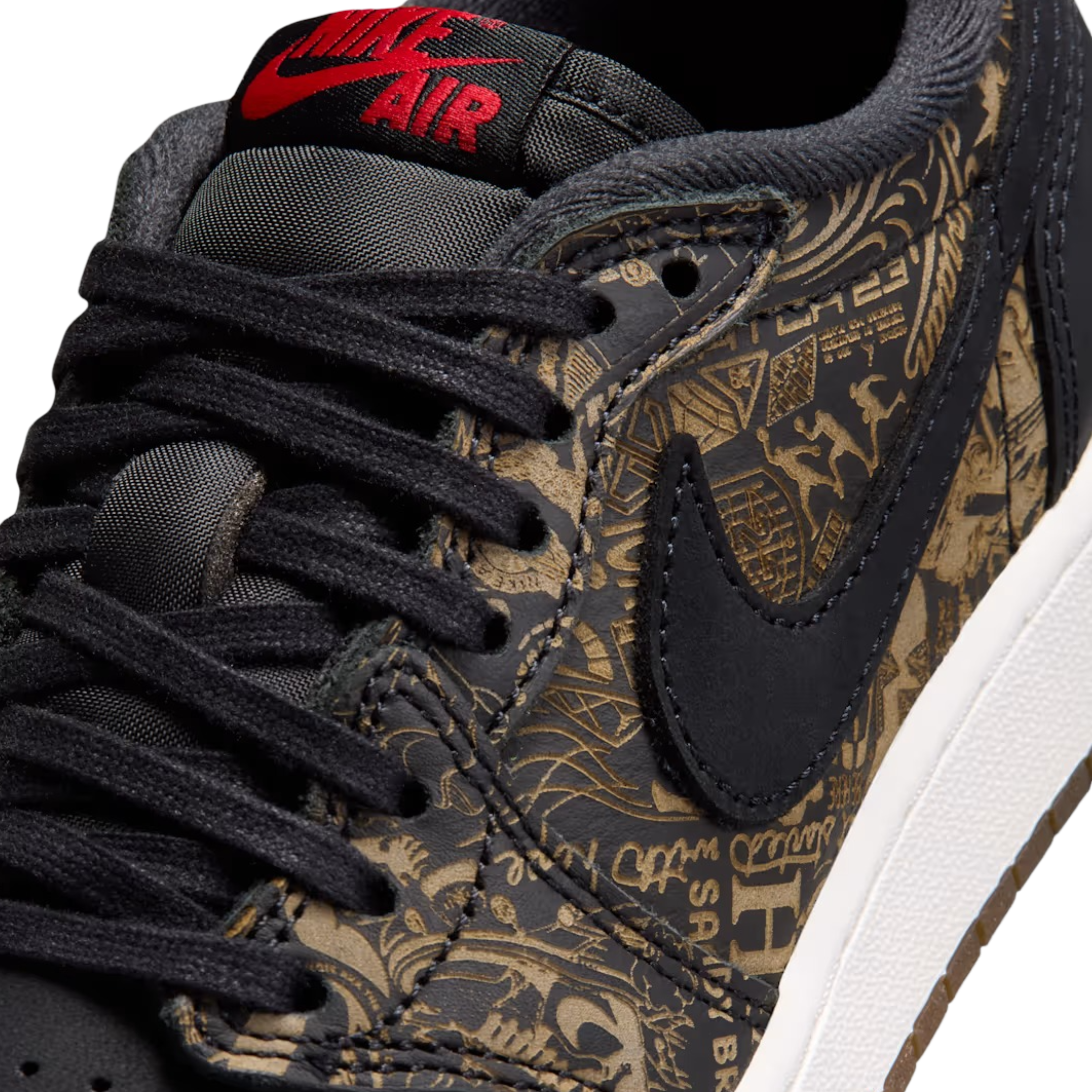 (GS) Air Jordan 1 Retro Low OG "Laser" (2026) [IV7010-001] Sneakers in Black | FOOT NINJAS {7}