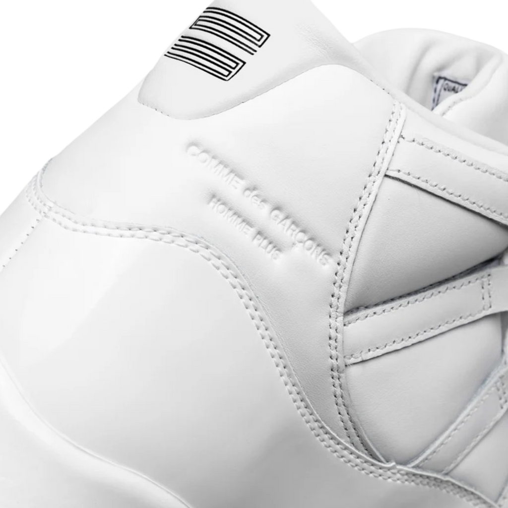 (Men's) Air Jordan 11 Retro x CDG | Comme des Garcons "Homme Plus White" (2026) [IV7639-100] Sneakers in White | FOOT NINJAS {8}