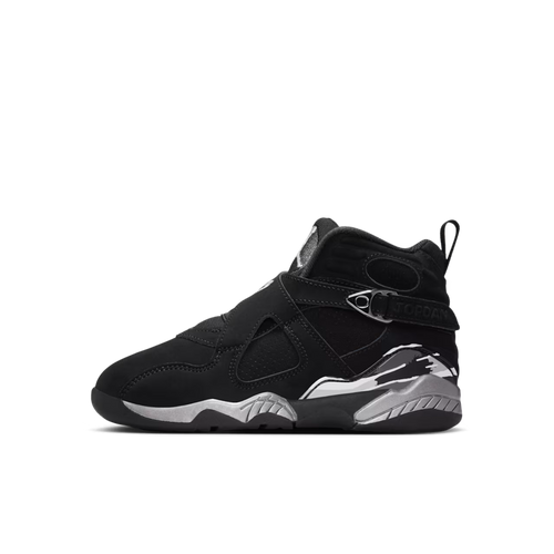 (PS) Air Jordan 8 Retro "Chrome" (2026) [305369-007] Sneakers in Black | FOOT NINJAS {1}