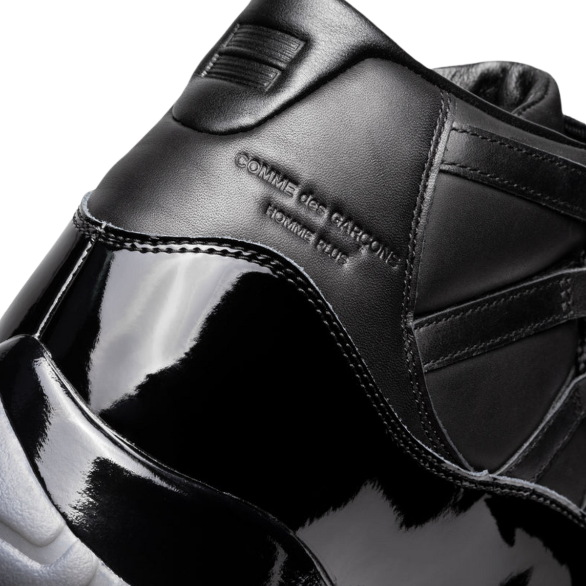 (Men's) Air Jordan 11 Retro x CDG | Comme des Garcons "Homme Plus Black" (2026) [IV7639-001] Sneakers in Black | FOOT NINJAS {8}