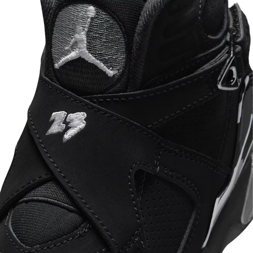 (PS) Air Jordan 8 Retro "Chrome" (2026) [305369-007] Sneakers in Black | FOOT NINJAS {7}