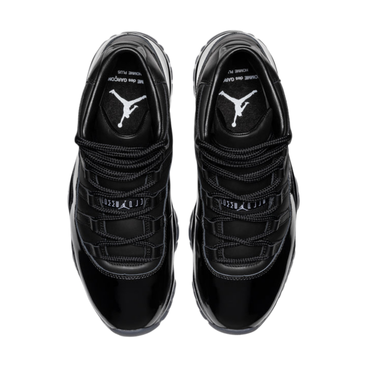 (Men's) Air Jordan 11 Retro x CDG | Comme des Garcons "Homme Plus Black" (2026) [IV7639-001] Sneakers in Black | FOOT NINJAS {4}
