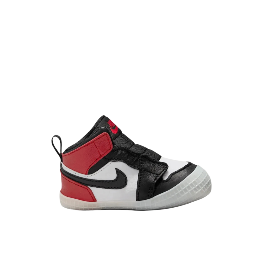 (Crib Bootie) Air Jordan 1 "Reimagined Black Toe" (2025) [HJ9289-061] Sneakers in Black | FOOT NINJAS {2}