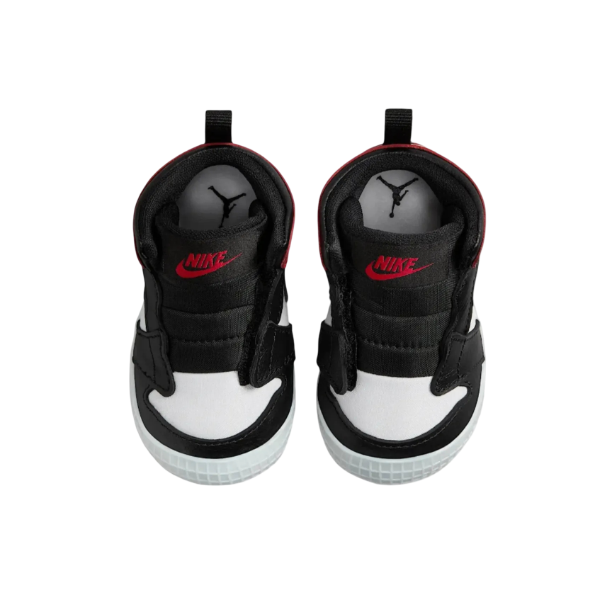 (Crib Bootie) Air Jordan 1 "Reimagined Black Toe" (2025) [HJ9289-061] Sneakers in Black | FOOT NINJAS {4}