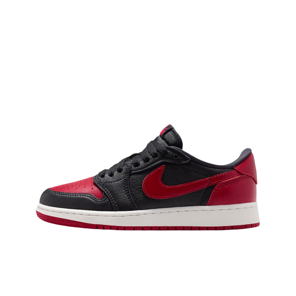 (GS) Air Jordan 1 Retro Low OG "Bred / Banned" (2026) [IW6277-001] Sneakers in Black | FOOT NINJAS {1}