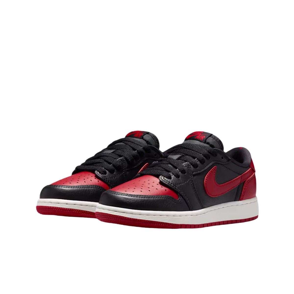 (GS) Air Jordan 1 Retro Low OG "Bred / Banned" (2026) [IW6277-001] Sneakers in Black | FOOT NINJAS {3}