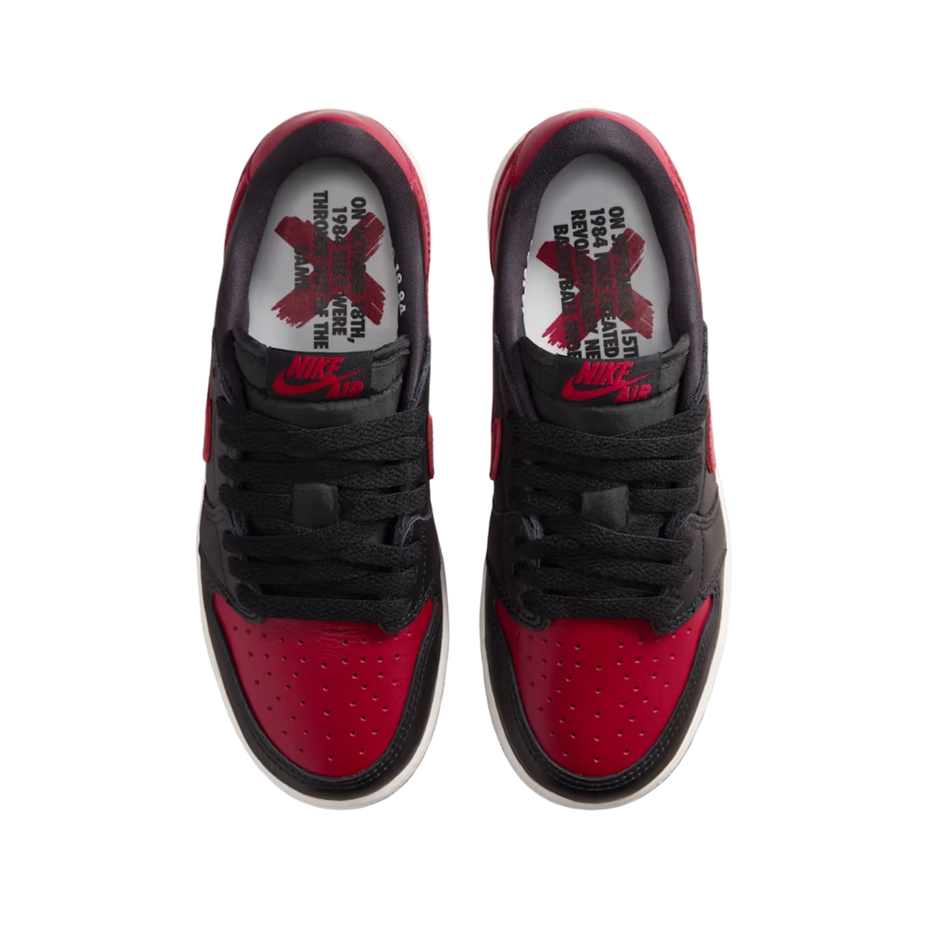 (GS) Air Jordan 1 Retro Low OG "Bred / Banned" (2026) [IW6277-001] Sneakers in Black | FOOT NINJAS {4}