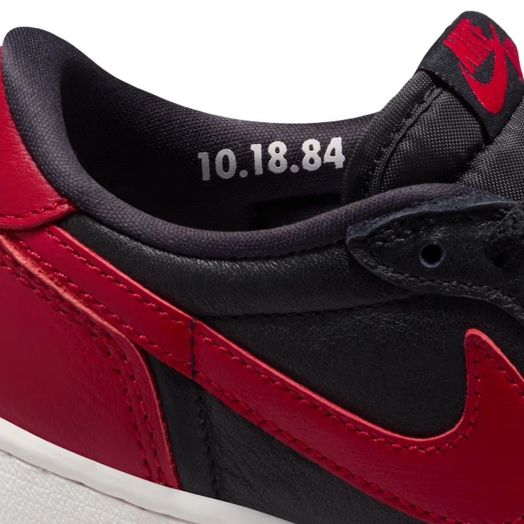 (GS) Air Jordan 1 Retro Low OG "Bred / Banned" (2026) [IW6277-001] Sneakers in Black | FOOT NINJAS {8}