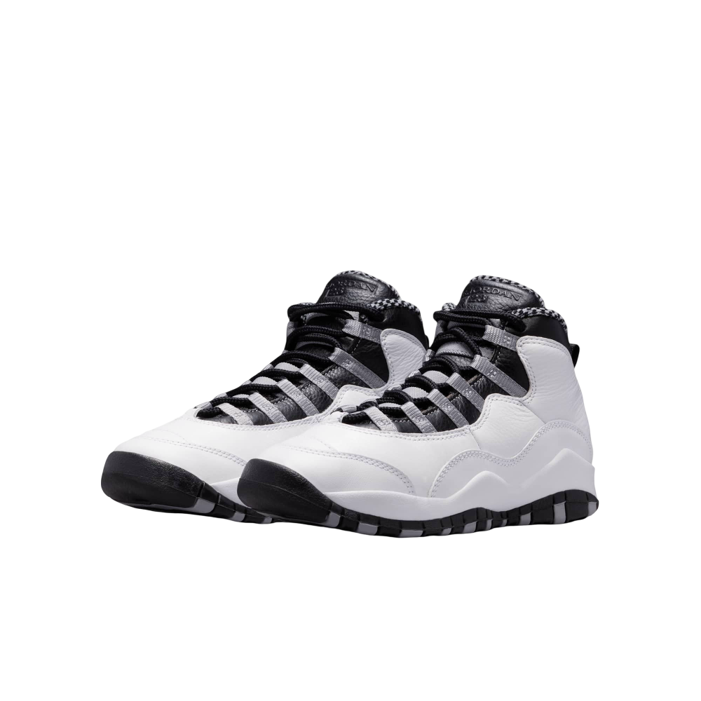 (GS) Air Jordan 10 Retro "OG Steel" (2025) [IB7359-104] Sneakers in White | FOOT NINJAS {3}