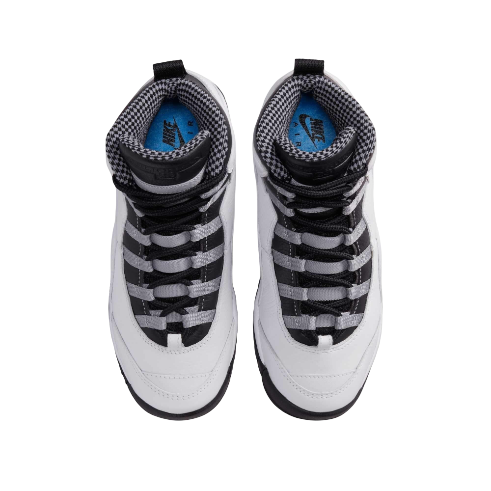 (GS) Air Jordan 10 Retro "OG Steel" (2025) [IB7359-104] Sneakers in White | FOOT NINJAS {4}