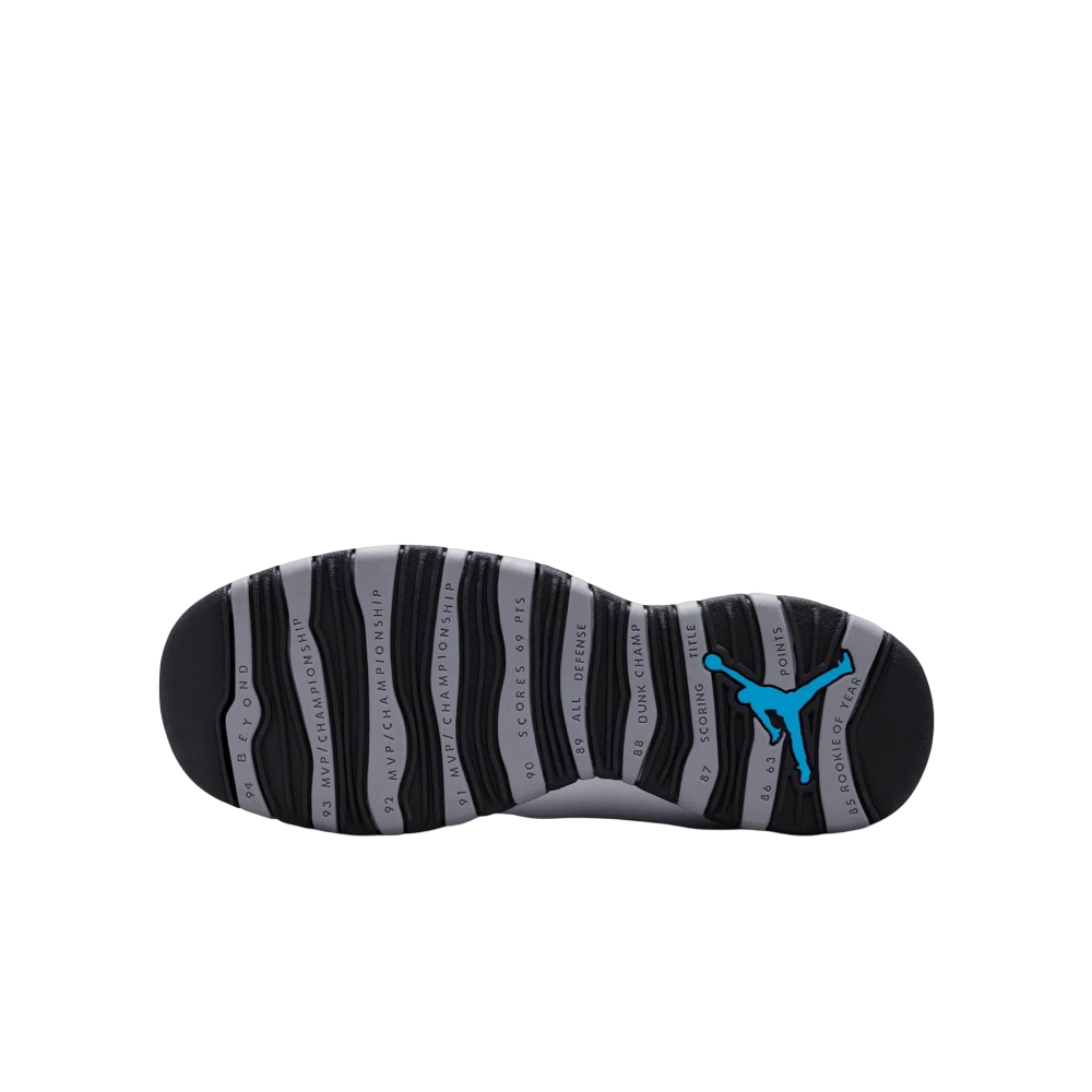 (GS) Air Jordan 10 Retro "OG Steel" (2025) [IB7359-104] Sneakers in White | FOOT NINJAS {6}