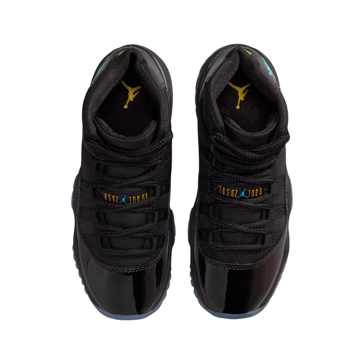 (GS) Air Jordan 11 Retro "Black / Gamma Blue" (2025) [378038-047] Sneakers in Black | FOOT NINJAS {4}