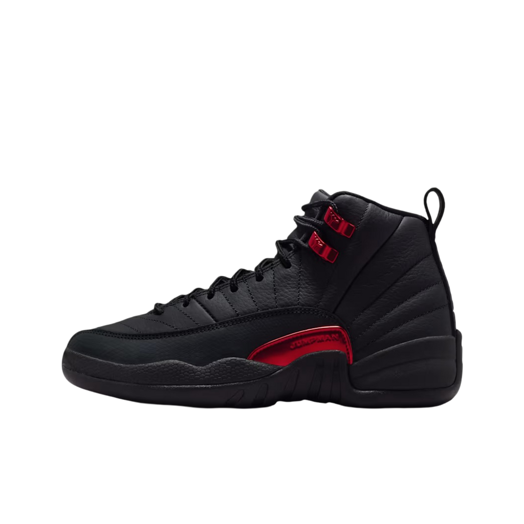 (GS) Air Jordan 12 Retro "Bloodline" (2026) Sneakers in Black [153265-003] | FOOT NINJAS [1]