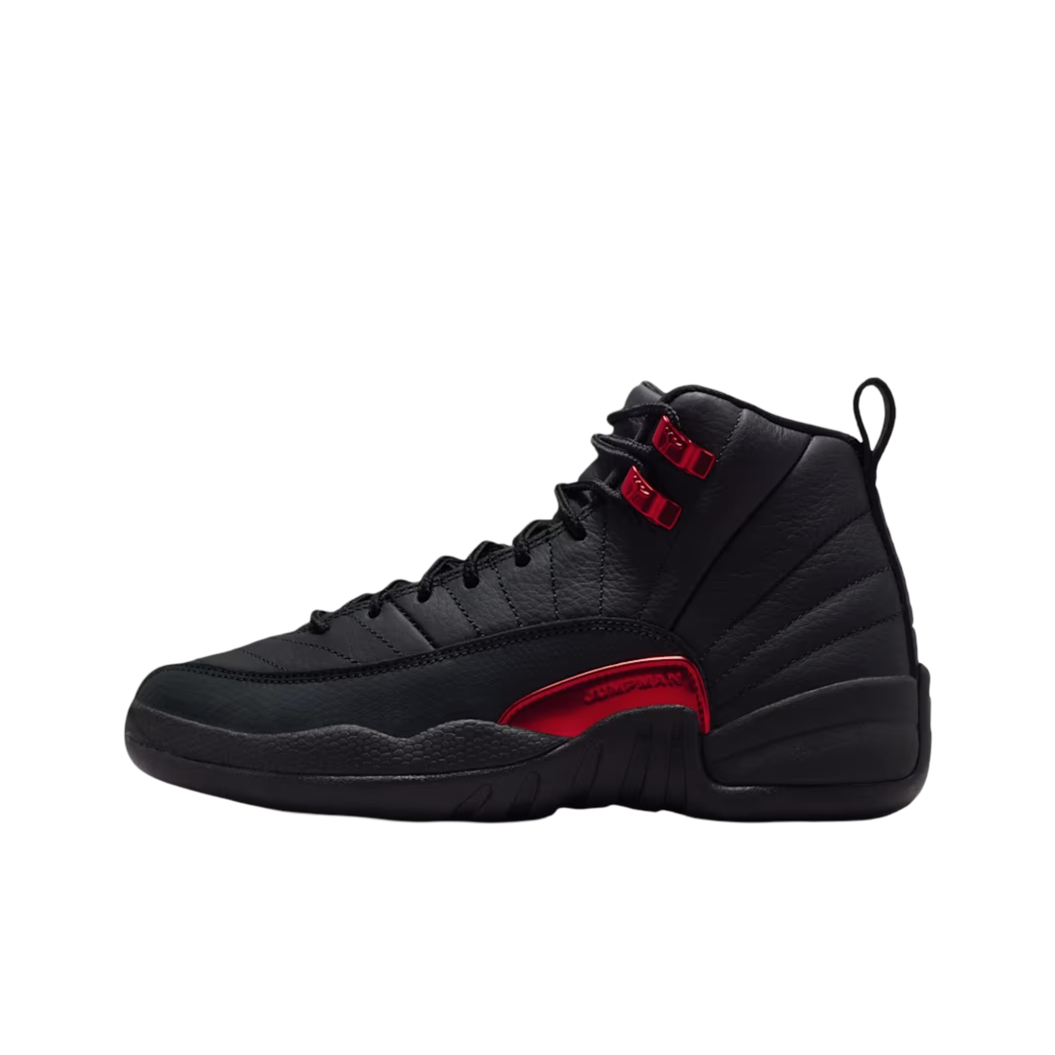(GS) Air Jordan 12 Retro "Bloodline" (2026) Sneakers in Black [153265-003] | FOOT NINJAS [1]
