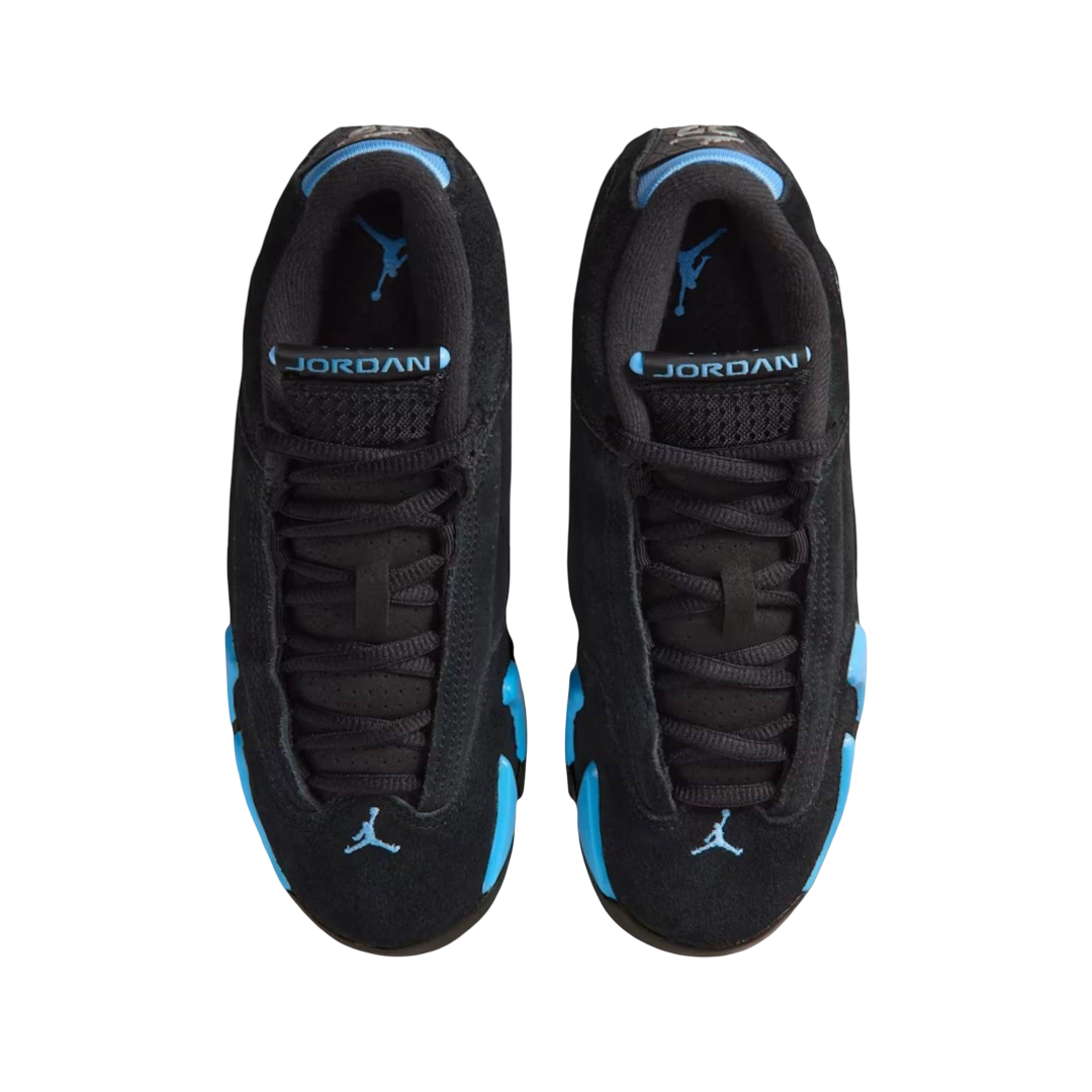 (GS) Air Jordan 14 Retro "Black / UNC University Blue" (2026) [487524-007] Sneakers in Black | FOOT NINJAS {4}
