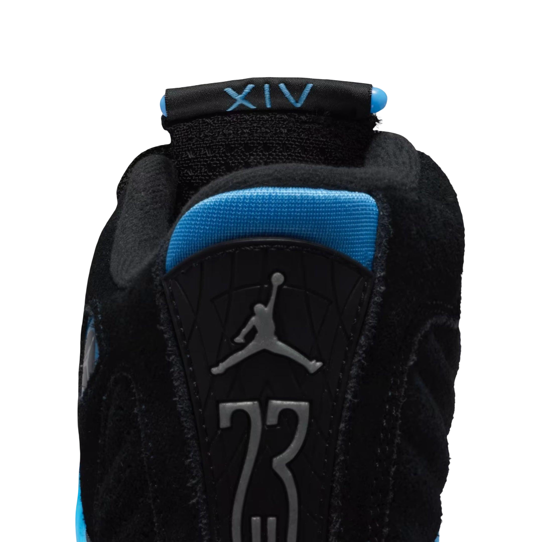 (GS) Air Jordan 14 Retro "Black / UNC University Blue" (2026) [487524-007] Sneakers in Black | FOOT NINJAS {9}