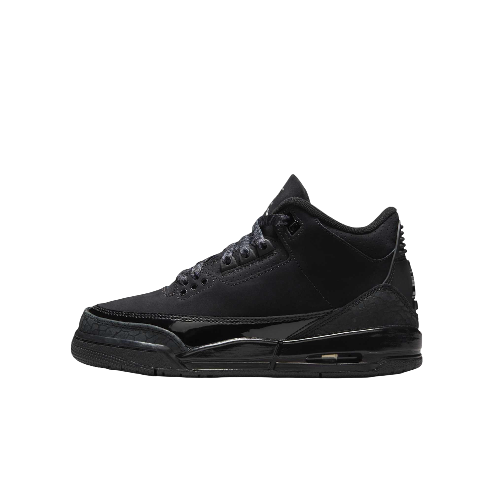 (GS) Air Jordan 3 Retro "Black Cat" (2025) [DM0967-001] Sneakers in Black | FOOT NINJAS {1}